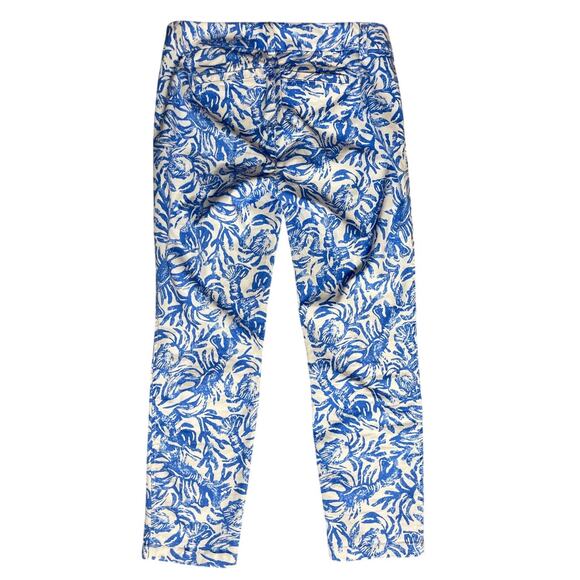 Lilly Pulitzer Sadie Stretch Crop Chino in Resort White On A Roll‎ Size 2 - Picture 6 of 11